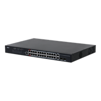 Dahua managed switch 26 porturi, 24 porturi POE, Interfata:24 x 10/100/1000 Mbps, 2 x 2 gigabit uplink combo ports, Buget POE: 3 - 1