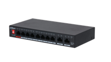 Dahua switch 8 porturi Gigabit PFS3010-8GT-96 V2, Unmanaged, Interfata: 8 x 10/100/1000, 2 x Uplink, Standarde retea: IEEE 802.3