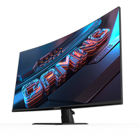 Gigabyte Monitor gaming 32" GS32QC, Non-glare, Rezolutie: 2560 x 1440 (QHD), Luminozitate: 300 cd/m2 (TYP), Contrast: 3500:1, Un - 1