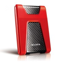 HDD extern ADATA, 2TB, HD650, 2.5", USB3.1, Rezistent la zgarieturi, Rosu - 2