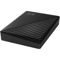 HDD Extern WD My Passport 4TB, 256-bit AES hardware encryption, Backup Software, Slim, USB 3.2 Gen 1 Type-A up to 5 Gb/s, Black - 4