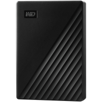 HDD Extern WD My Passport 4TB, 256-bit AES hardware encryption, Backup Software, Slim, USB 3.2 Gen 1 Type-A up to 5 Gb/s, Black - 1