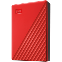 HDD Extern WD My Passport 4TB, 256-bit AES hardware encryption, Backup Software, Slim, USB 3.2 Gen 1 Type-A up to 5 Gb/s, Red - 2