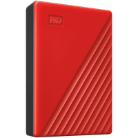 HDD Extern WD My Passport 4TB, 256-bit AES hardware encryption, Backup Software, Slim, USB 3.2 Gen 1 Type-A up to 5 Gb/s, Red - 3