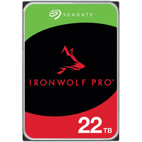 HDD NAS SEAGATE IronWolf Pro 22TB CMR 3.5'', 512MB, SATA, 7200RPM, RV Sensors, Rescue Data Recovery Services 3 ani, TBW: 550 - 1