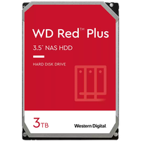 HDD NAS WD Red Plus 3TB CMR, 3.5'', 256MB, 5400 RPM, SATA, TBW: 180 - 1