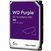 HDD Video Surveillance WD Purple 6TB CMR, 3.5'', 256MB, SATA, TBW: 180 - 1