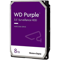 HDD Video Surveillance WD Purple 8TB CMR, 3.5'', 256MB, 5640 RPM, SATA, TBW: 180 - 1