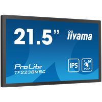 IIYAMA 21,5" Bonded PCAP Bezel Free 10P Touch with Anti-Fingerprint coating, 1920x1080, IPS panel, DisplayPort, HDMI, 525cd/m² ( - 2