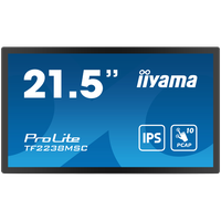 IIYAMA 21,5" Bonded PCAP Bezel Free 10P Touch with Anti-Fingerprint coating, 1920x1080, IPS panel, DisplayPort, HDMI, 525cd/m² ( - 1