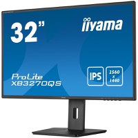 IIYAMA 32" IPS-panel, 2560x1440, 250cd/m², 4ms, 15cm Height Adj. Stand, Speakers, DisplayPort, HDMI, DVI - 2