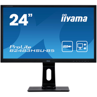 IIYAMA Monitor 24" VA-panel, 1920x1080, 4ms, 15cm Height Adj. Stand, Pivot, 250cd/m², HDMI, DisplayPort, USB-HUB, Speakers (23, - 1