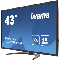 Iiyama Monitor 43" UW VA-panel, 3840x2160 UHS, 3ms, 400cdm² HDR400, Speakers, 2xHDMI, 1xDisplayPort, USB-HUB (2x3.0/2x2.0), PBP, - 3