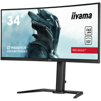 IIYAMA Monitor GB3467WQSU-B5 Gaming 34" UW ETE VA-panel, Curved Gaming 1500R, G-Master Red Eagle, 3440x1440@165Hz (21:9), 0,4ms - 3