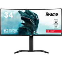 IIYAMA Monitor GB3467WQSU-B5 Gaming 34" UW ETE VA-panel, Curved Gaming 1500R, G-Master Red Eagle, 3440x1440@165Hz (21:9), 0,4ms - 1