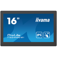 IIYAMA Monitor LED T1624MSC-B1 15.6” Full HD PCAP 10pt touchscreen monitor with IPS panel technology, integrated media player an - 1