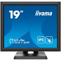 IIYAMA Monitor LED T1931SR-B1S 5:4 TOUCH 1280x1024 250cd 5ms serial resistive VGA HDMI DP Speakers - 1