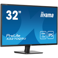 IIYAMA Monitor LED X3270QSU-B1 31.5" IPS WQHD 2560 x 1440 @100Hz 250 cd/m² 1200:1 3ms HDMI DP USB Hub Tilt - 2