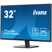 IIYAMA Monitor LED X3270QSU-B1 31.5" IPS WQHD 2560 x 1440 @100Hz 250 cd/m² 1200:1 3ms HDMI DP USB Hub Tilt - 3