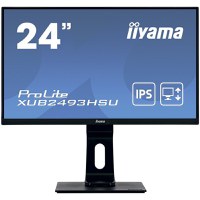 IIYAMA Monitor LED XUB2493HSU-B6 24” IPS 1920 x 1080 @100Hz 16:9 250 cd/m² 1000:1 1ms HDMI DP USB HUB HAS+PIVOT - 1