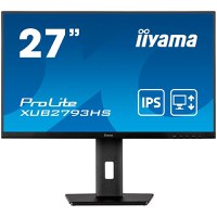 IIYAMA Monitor LED XUB2793HS-B6 27" IPS 1920 x 1080 @100Hz 16:9 250 cd/m² 1000:1 1ms HDMI DP Speakers height, swivel, tilt, pivo - 1