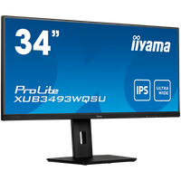 IIYAMA Monitor LED XUB3493WQSU-B5 34” IPS 3440 x 1440 @75Hz 21:9, 400 cd/m², 4ms, HDMI, DP, USB, height, swivel, tilt, - 2