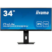 IIYAMA Monitor LED XUB3493WQSU-B5 34” IPS 3440 x 1440 @75Hz 21:9, 400 cd/m², 4ms, HDMI, DP, USB, height, swivel, tilt, - 1