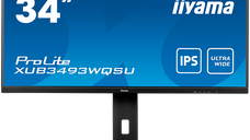 IIYAMA Monitor LED XUB3493WQSU-B5 34” IPS 3440 x 1440 @75Hz 21:9, 400 cd/m², 4ms, HDMI, DP, USB, height, swivel, tilt,