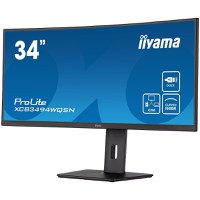 IIYAMA Monitor XCB3494WQSN-B5 34" ETE UW IPS-panel, 3440x1440 120Hz, 300cd/m², 0,4ms MPRT, Speakers, USB-C Dock (LAN, DP-Out, 65 - 2