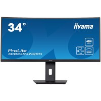 IIYAMA Monitor XCB3494WQSN-B5 34" ETE UW IPS-panel, 3440x1440 120Hz, 300cd/m², 0,4ms MPRT, Speakers, USB-C Dock (LAN, DP-Out, 65 - 1