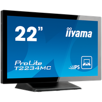 Iiyama ProLite T2254MSC-B1AG - LED monitor22" (21.5" viewable) touchscreen 1920 x 1080 Full HD (1080p) @ 60 Hz IPS 250 cd/m² 100 - 1