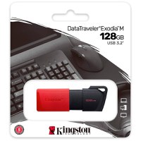 Kingston 128GB DataTraveler Exodia M USB slider cap USB 3.2 Gen2, red - 3