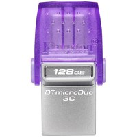 Kingston 128GB DataTraveler microDuo 3C 200MB/s dual USB-A + USB-C, EAN: 740617328165 - 1