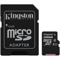 Kingston 128GB micSDXC Canvas Select Plus 100R A1 C10 Card + ADP EAN: 740617298703 - 1