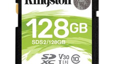 Kingston 128GB SDXC Canvas Select Plus 100R C10 UHS-I U3 V30 EAN: 740617298055