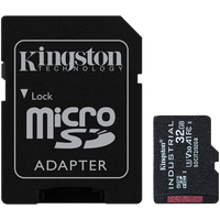 Kingston 32GB microSDHC Industrial C10 A1 pSLC Card + SD Adapter - 1