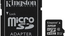 Kingston 32GB micSDHC Canvas Select Plus 100R A1 C10 Card + ADP EAN: 740617298680