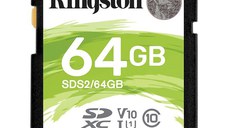 Kingston 64GB SDXC Canvas Select Plus 100R C10 UHS-I U1 V10 EAN: 740617297973