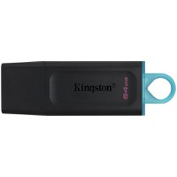 KINGSTON 64GB USB3.2 Gen 1 DataTraveler Exodia (Black + Teal) - 1