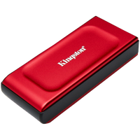 Kingston SSD 2TB XS1000 Red External USB 3.2 Gen 2 Portable Solid State Drive - 1