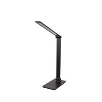 Lampa LED 2R Modern, 7W, 230 lm, lumina alba (3000-4000-6000K), dimabil, Touch control, brat pliabil, 37x27cm, Negru - 2