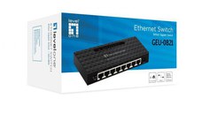 LevelOne GEU-0821 8-Port Gigabit Switch, 160.9 x 71.6 x 26.3 mm