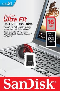 Memorie USB Flash Drive SanDisk Ultra Fit, 16GB, USB 3.1 - 2