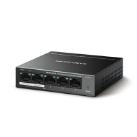 MERCUSYS DESKTOP SWITCH 5PORT MS105GP POE, Interfata: 5 x 5× 10/100/1000 Mbps RJ45 ports, 4 x POE, PoE Power Budget: 65 W, Stand - 3