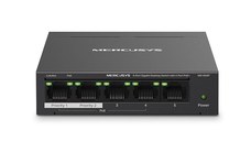 MERCUSYS DESKTOP SWITCH 5PORT MS105GP POE, Interfata: 5 x 5× 10/100/1000 Mbps RJ45 ports, 4 x POE, PoE Power Budget: 65 W, Stand