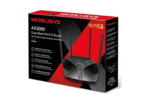 Mercusys Router, AX3000, MU-MIMO, Dual-Band, WPA3, Standarde wireless: Wi-Fi 802.11ax/ac/a/b/g/n, Rata semnal: 2402 Mbps (5 GHz) - 1