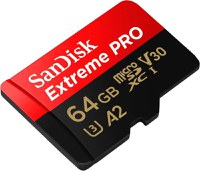 Micro Secure Digital Card SanDisk Extreme PLUS, 64GB, Clasa 10, R/W speed: up to 100MB/s/ 90MB/s, include adaptor SD (pentru tel - 2