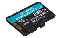 MicroSD Kingston Canvas GO Plus 256GB, Class 10 - UHS I, U3, V30, A2 - 4