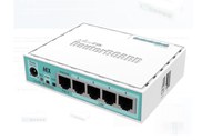 MIKROTIK 5-PORT GIGABIT ETHERNET ROUTER, RB750GR3, 5*10/100/1000Ethernet ports, CPU nominal frequency: 880 MHz, 2* CPU corecount - 1