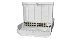 Mikrotik Outdoor Switch, CRS318-16P-2S+OUT, 16 x 10/100/1000, 2 x SFP+, Procesor: 800Mhz, 256 Mb RAM, 802.3af, Temp. de operare: